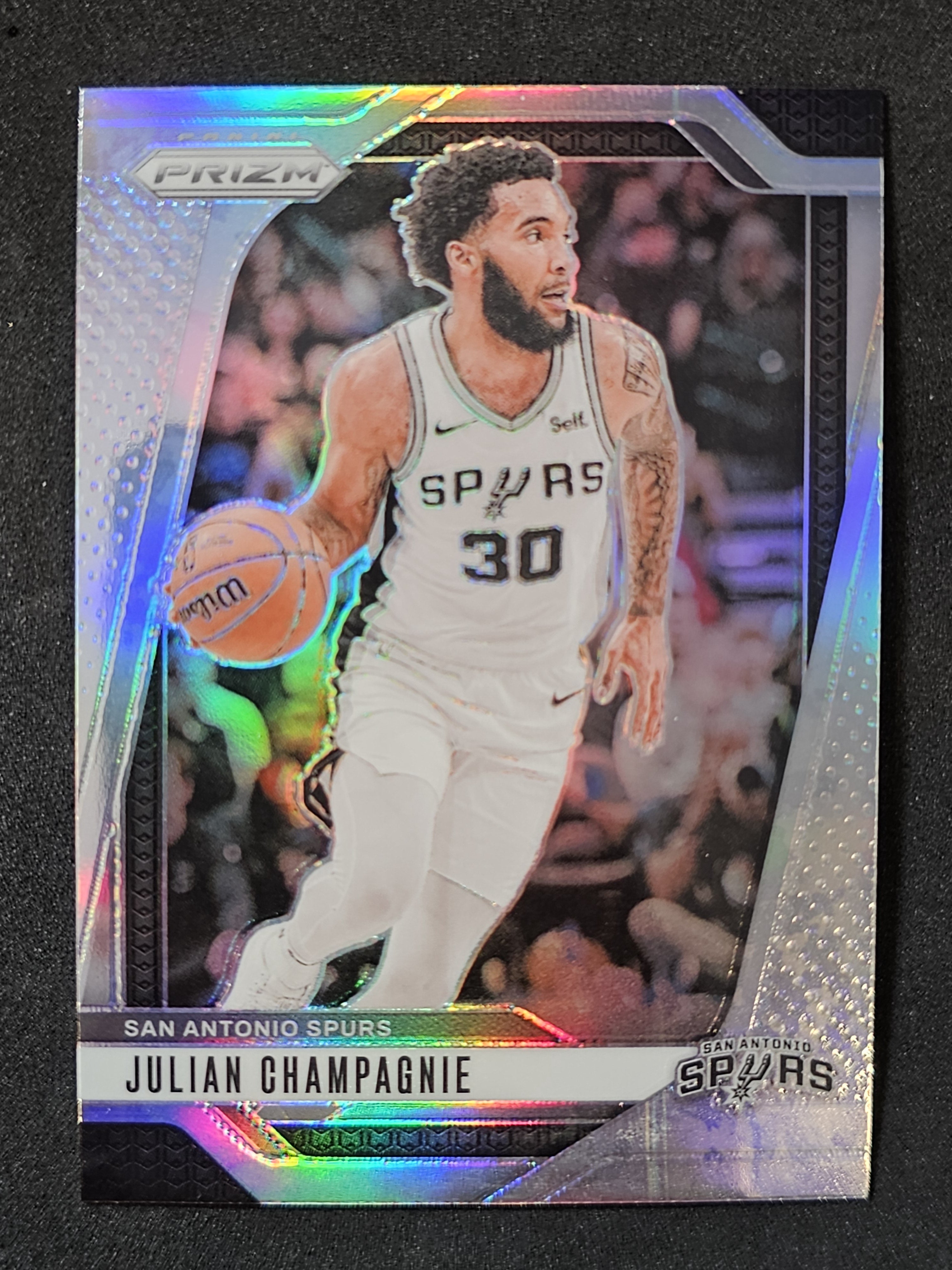 2024-25 Panini Prizm #158 Julian Champagnie Prizms Silver