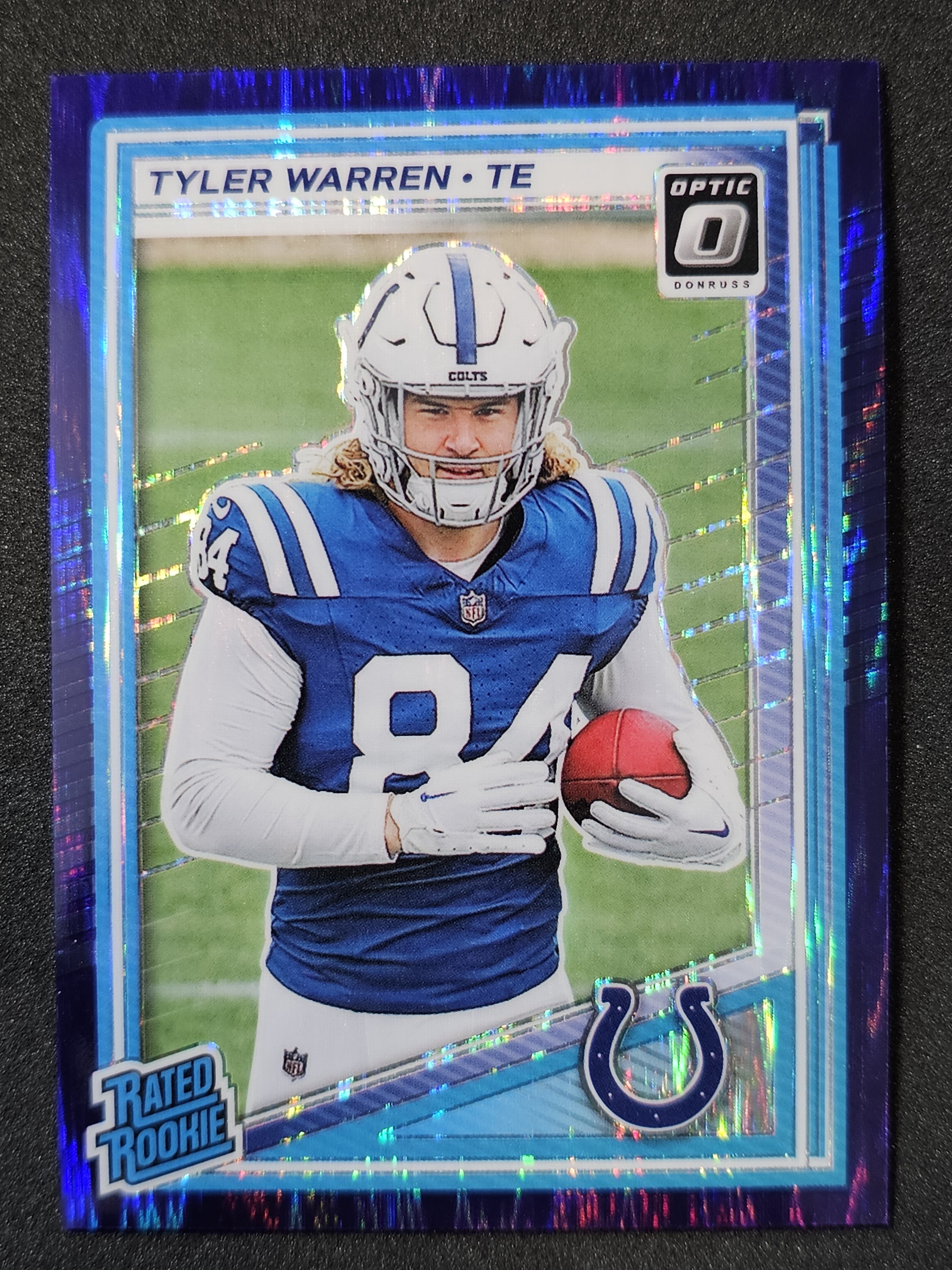 2025 Donruss Optic #234 Tyler Warren Purple Shock