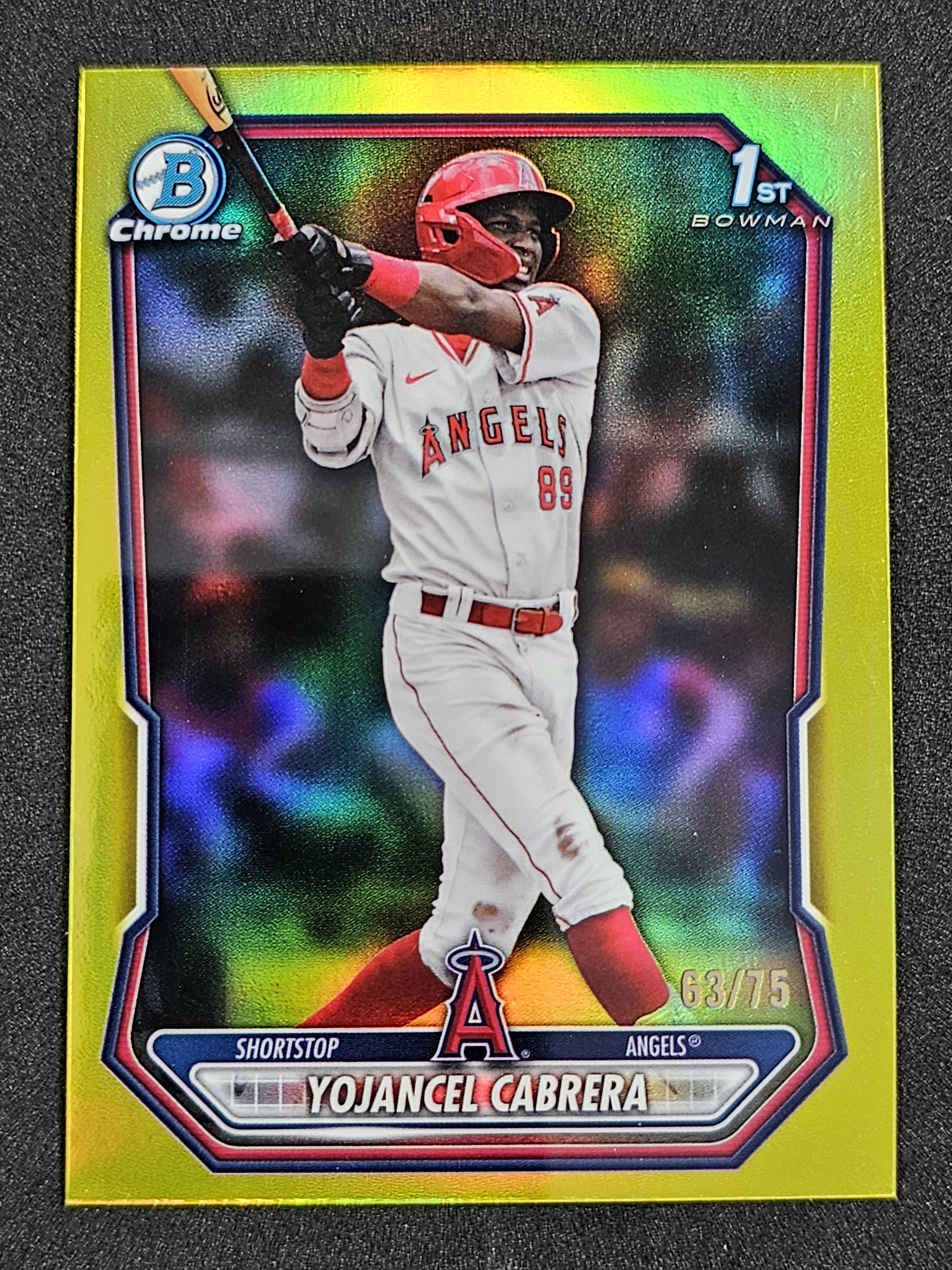2026 Bowman #BCP-3 Yojancel Cabrera Chrome Prospects Gold Refractor #/50