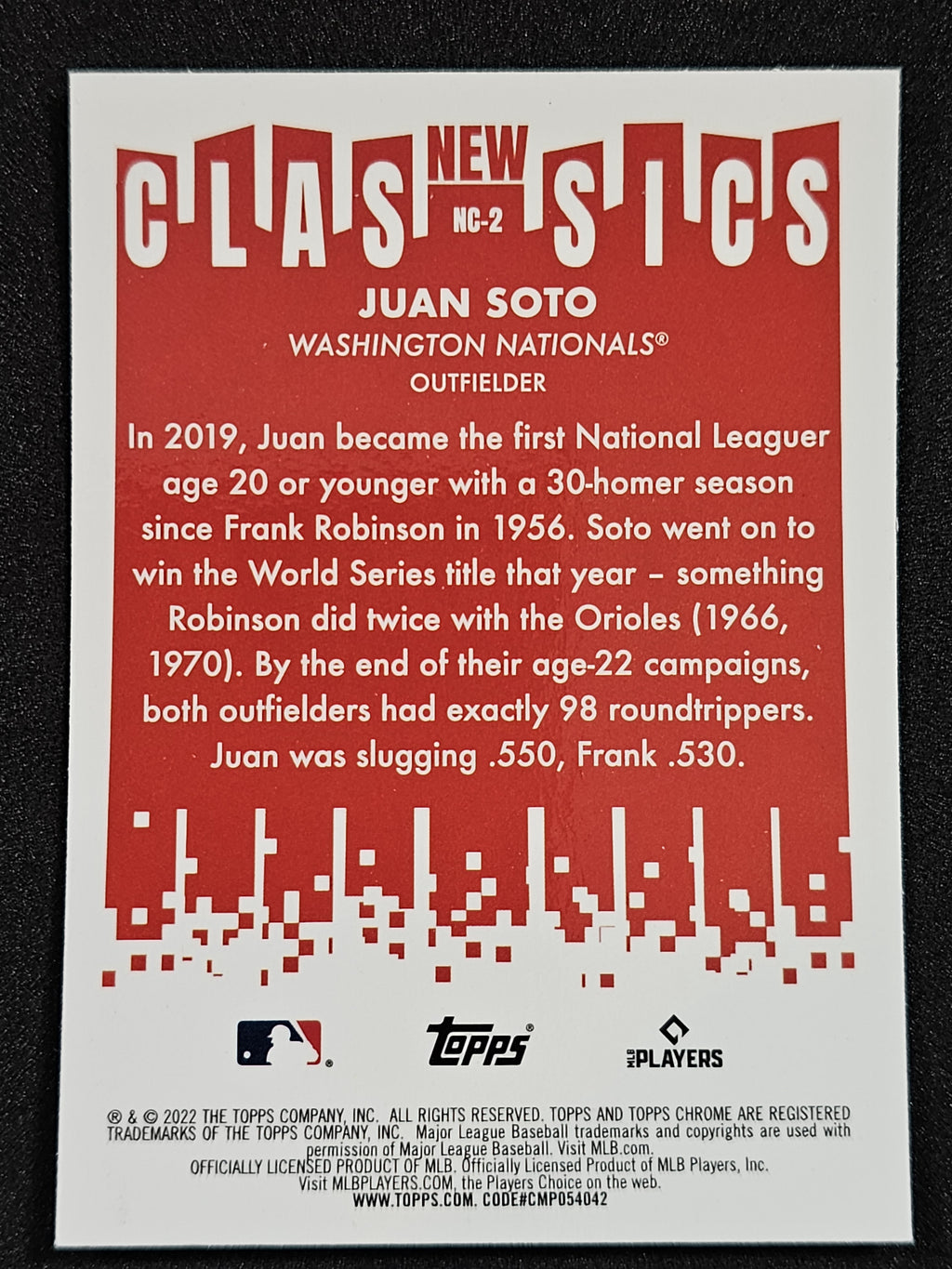 2022 Topps Chrome #NC-2 Juan Soto New Classics