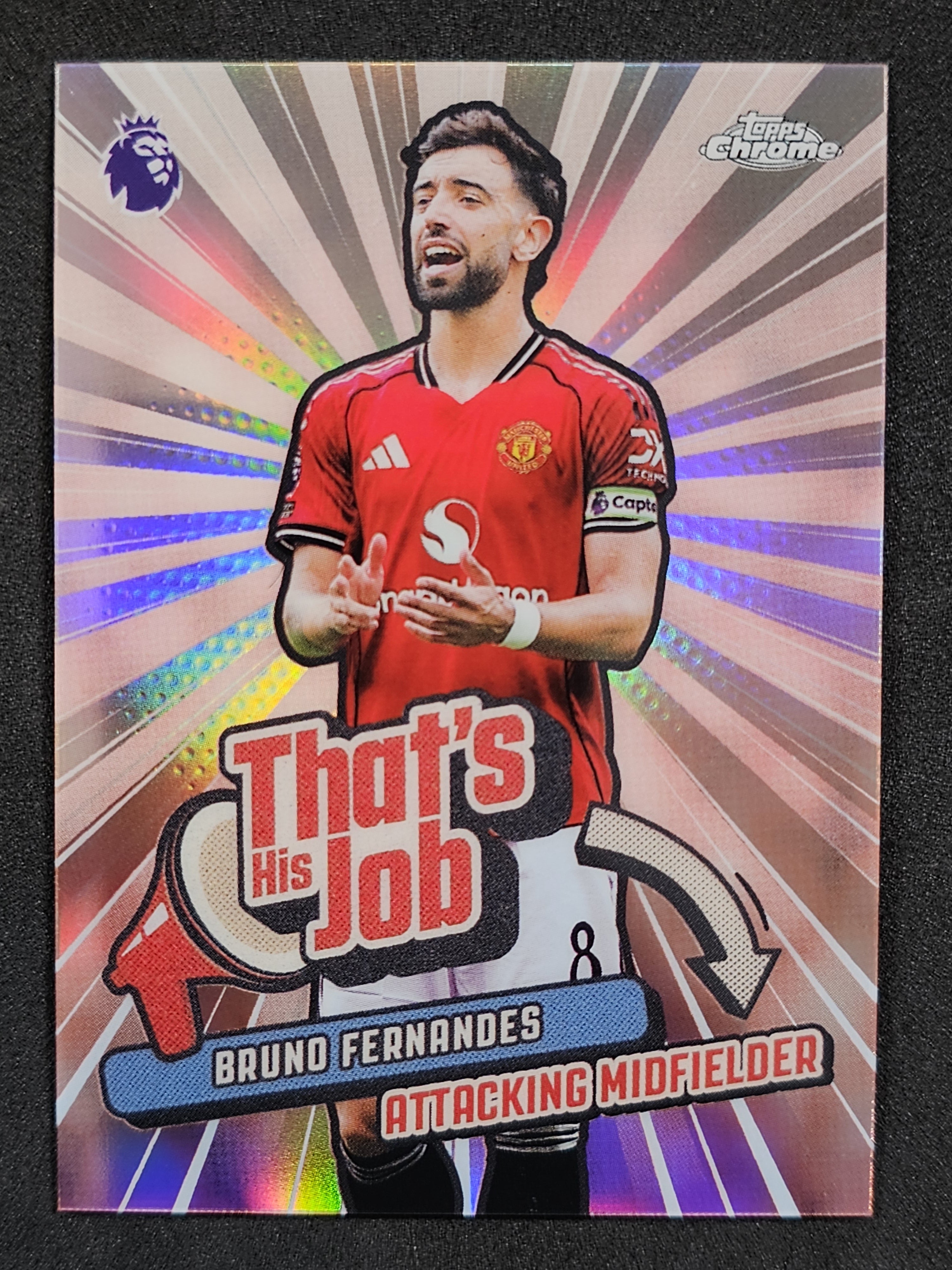 2025-26 Topps Chrome Premier League #THJ-12 Bruno Fernandes That's His Job