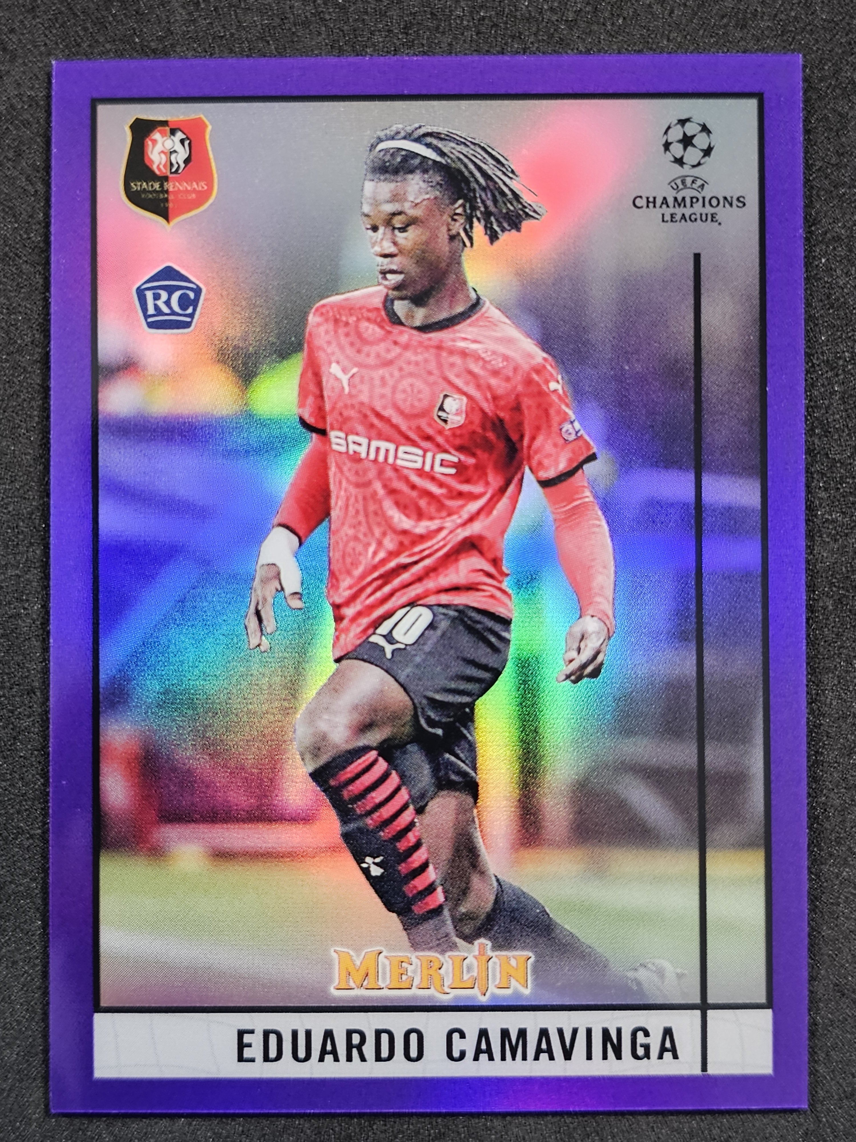 2020-21 Merlin UEFA Champions League #20 Eduardo Camavinga Purple /299