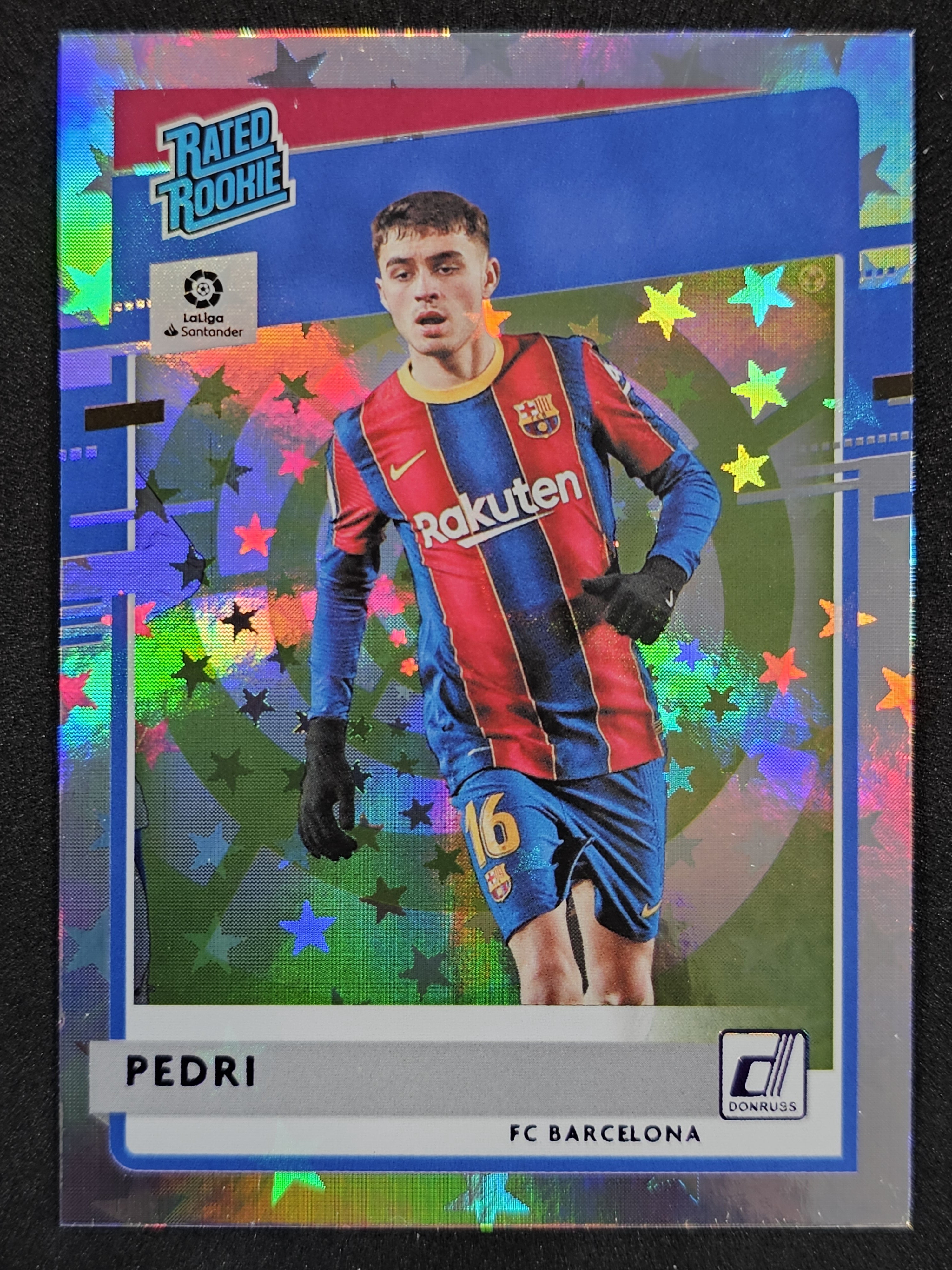 2020-21 Panini Chronicles - Donruss Rated Rookies La Liga Purple Astro #8 Pedri