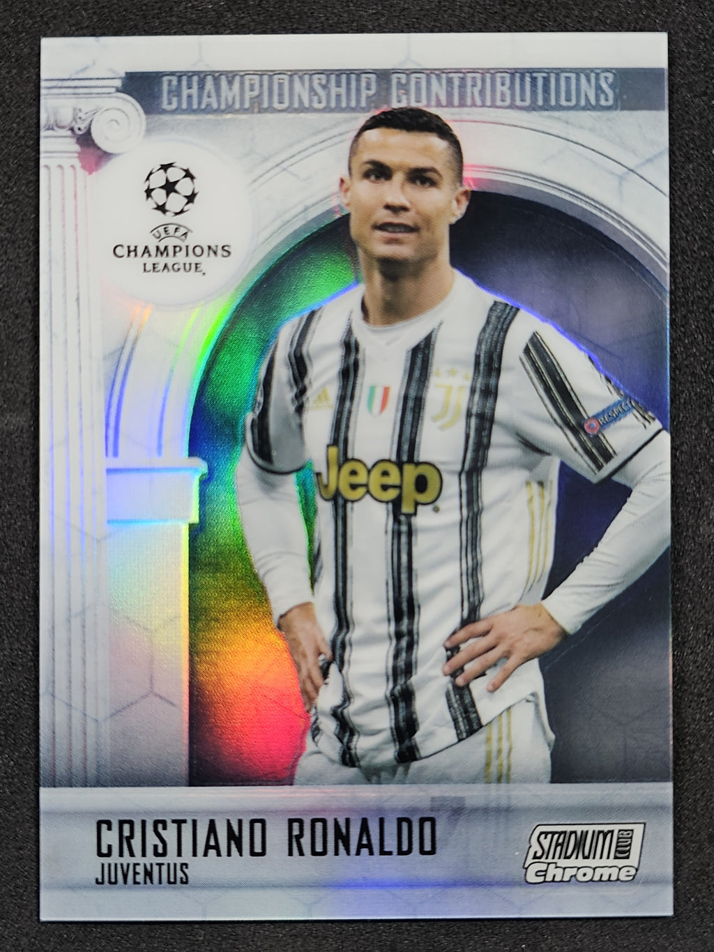 2021 Stadium Club Chrome Championship Contributions Cristiano Ronaldo