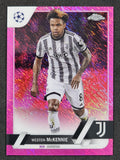 2022-23 Topps Chrome UEFA CC / 250 #115 Weston McKennie Pink Shimmer Refractor