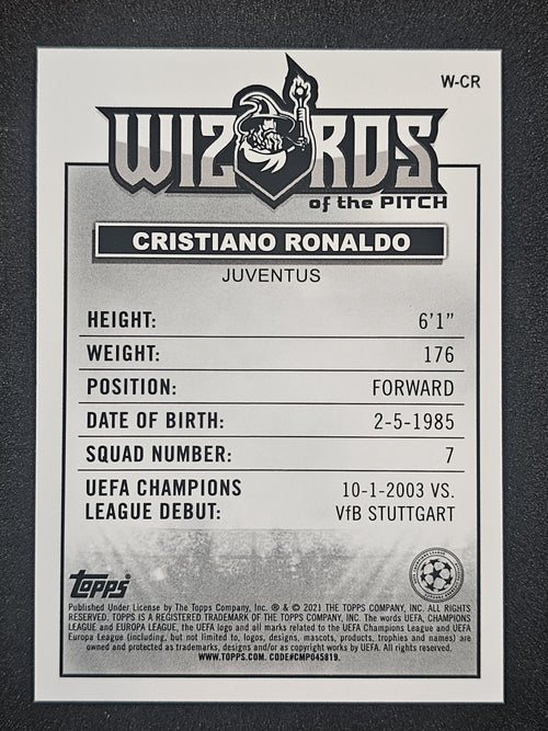 2020-21 Merlin UCL #W-CR Cristiano Ronaldo Wizards of the Pitch