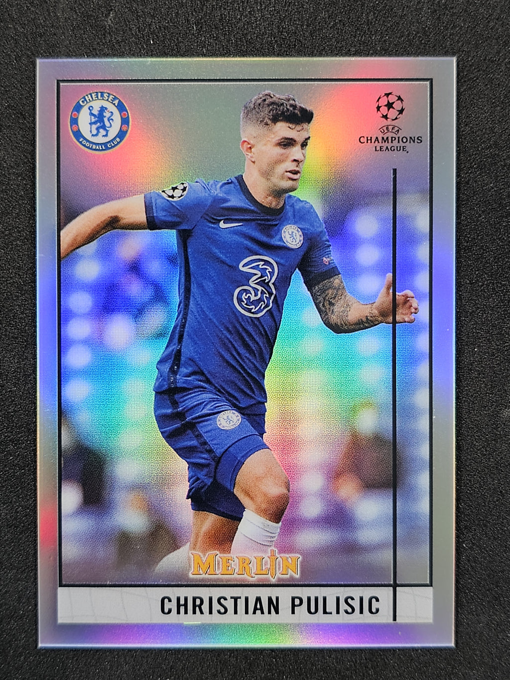 2020-21 Merlin UEFA Champions League #21 Christian Pulisic Refractor
