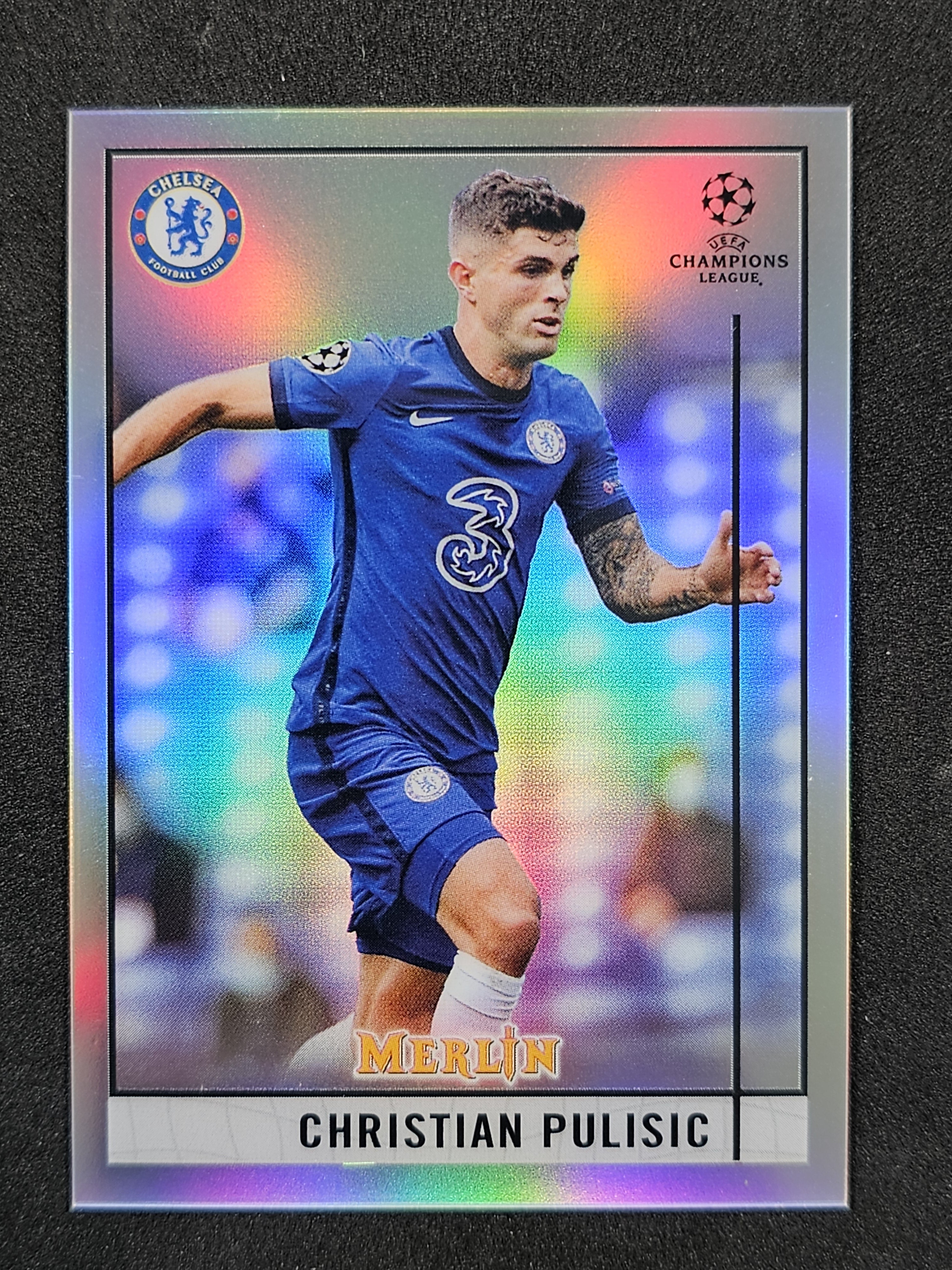 2020-21 Merlin UEFA Champions League #21 Christian Pulisic Refractor
