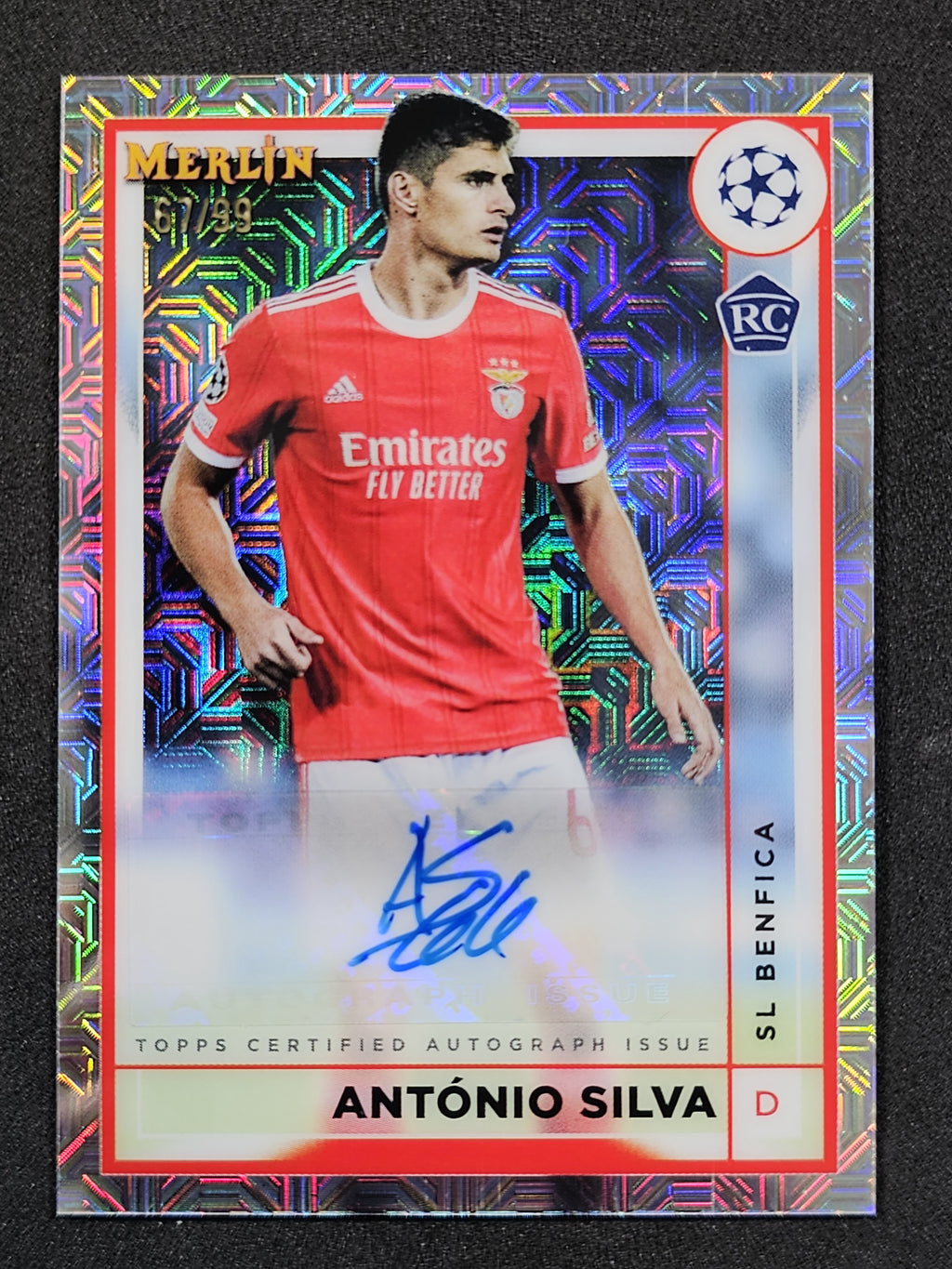2022-23 Merlin UCC #AC-AS António Silva Autographs Mojo Refractor
