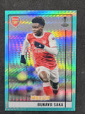 2020-21 Merlin UEFA Champions League #69 Bukayo Saka Aqua Prism
