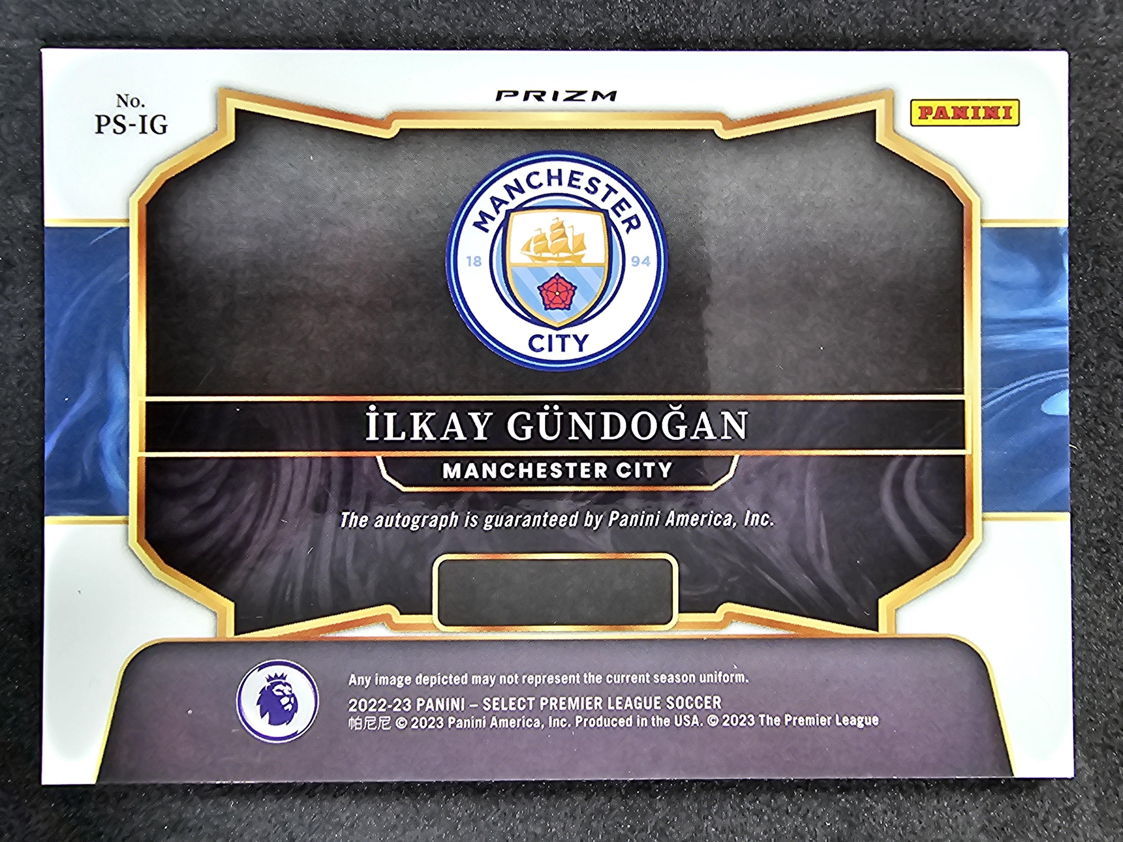 2022-23 Select Premier League #PS-IG Ilkay Gundogan Pitchside Signatures