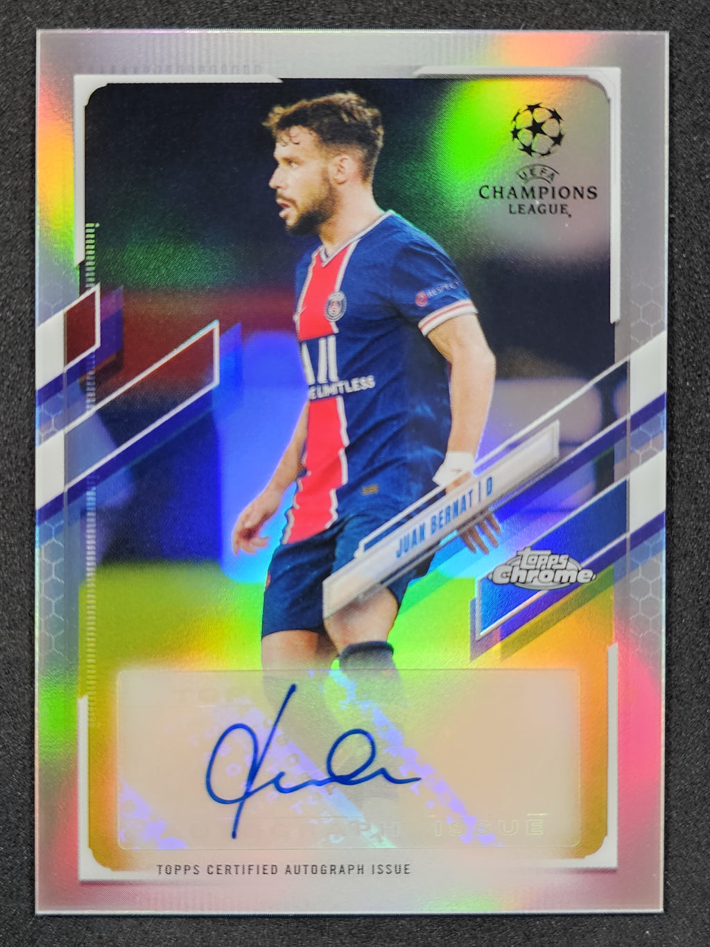 2020-21 Topps Chrome UEFA Champions League #CA-JBE Juan Bernat Autographs