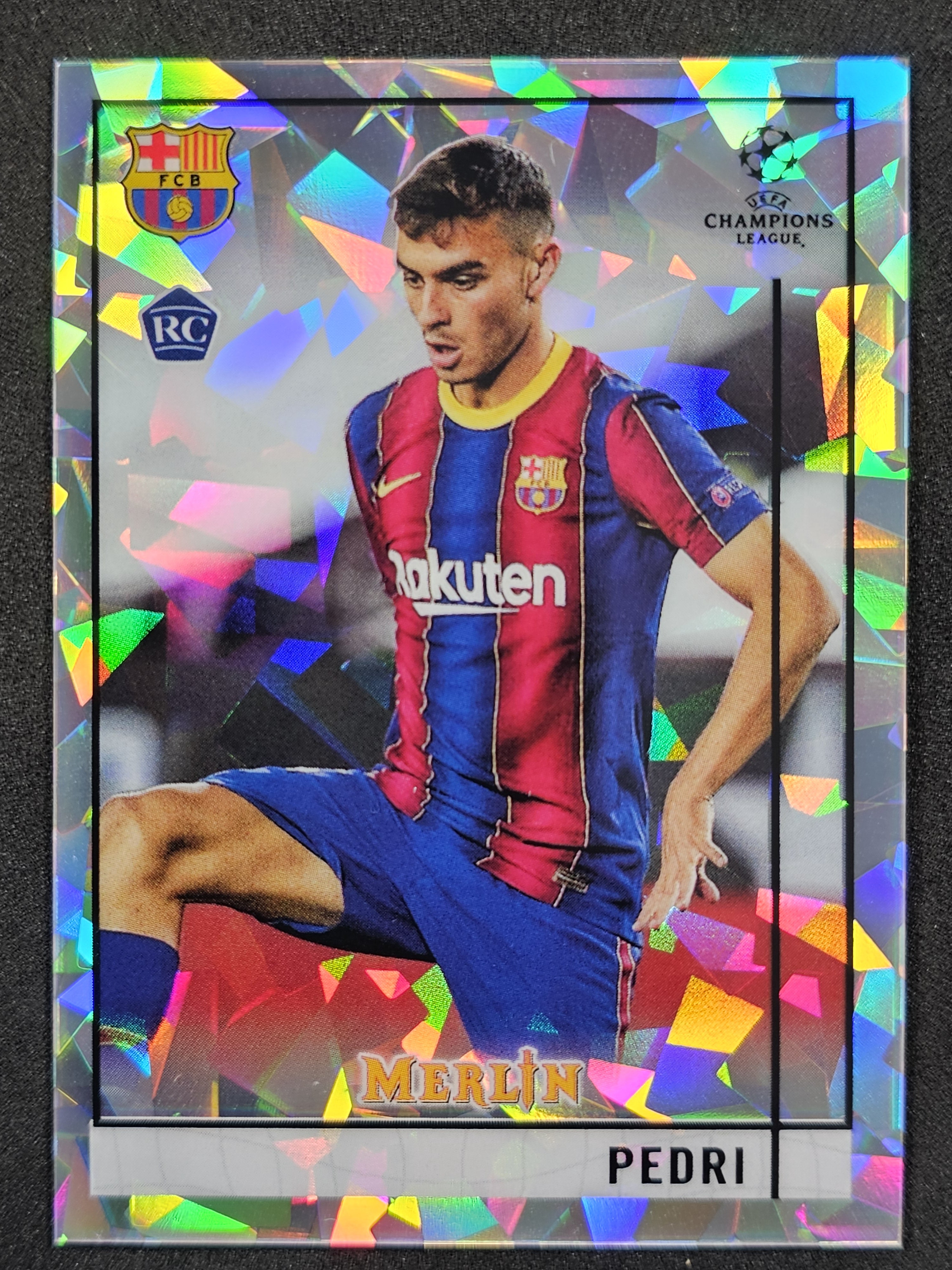 2020-21 Merlin UEFA Champions League #89 Pedri Atomic #/250