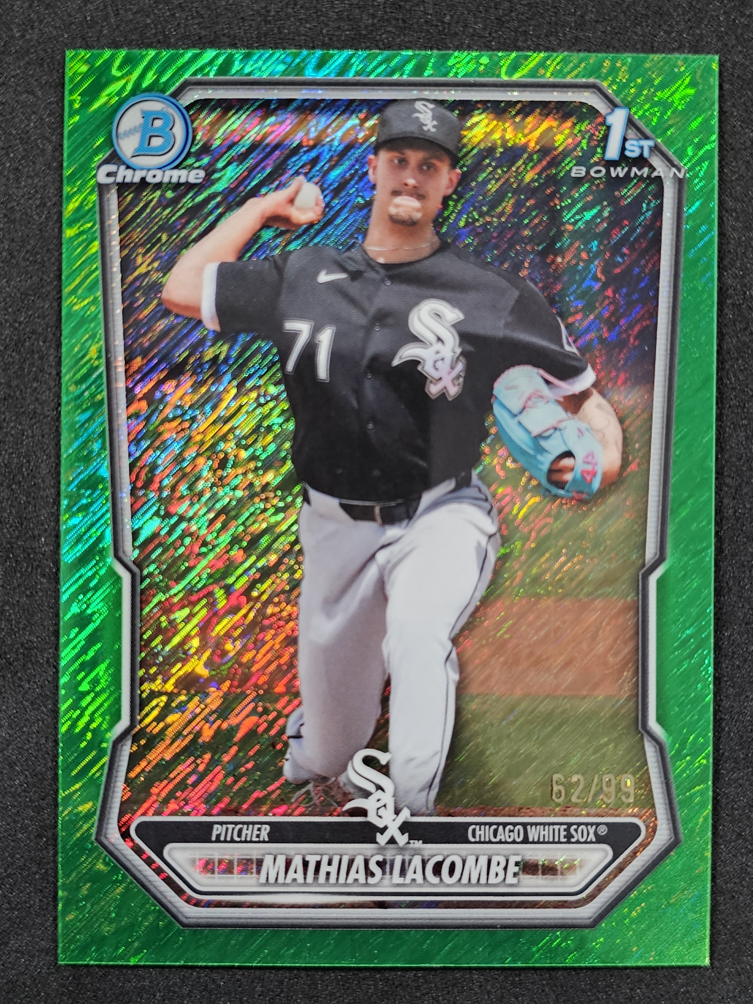 2026 Bowman #BCP-119 Mathias Lacombe Green Shimmer /99