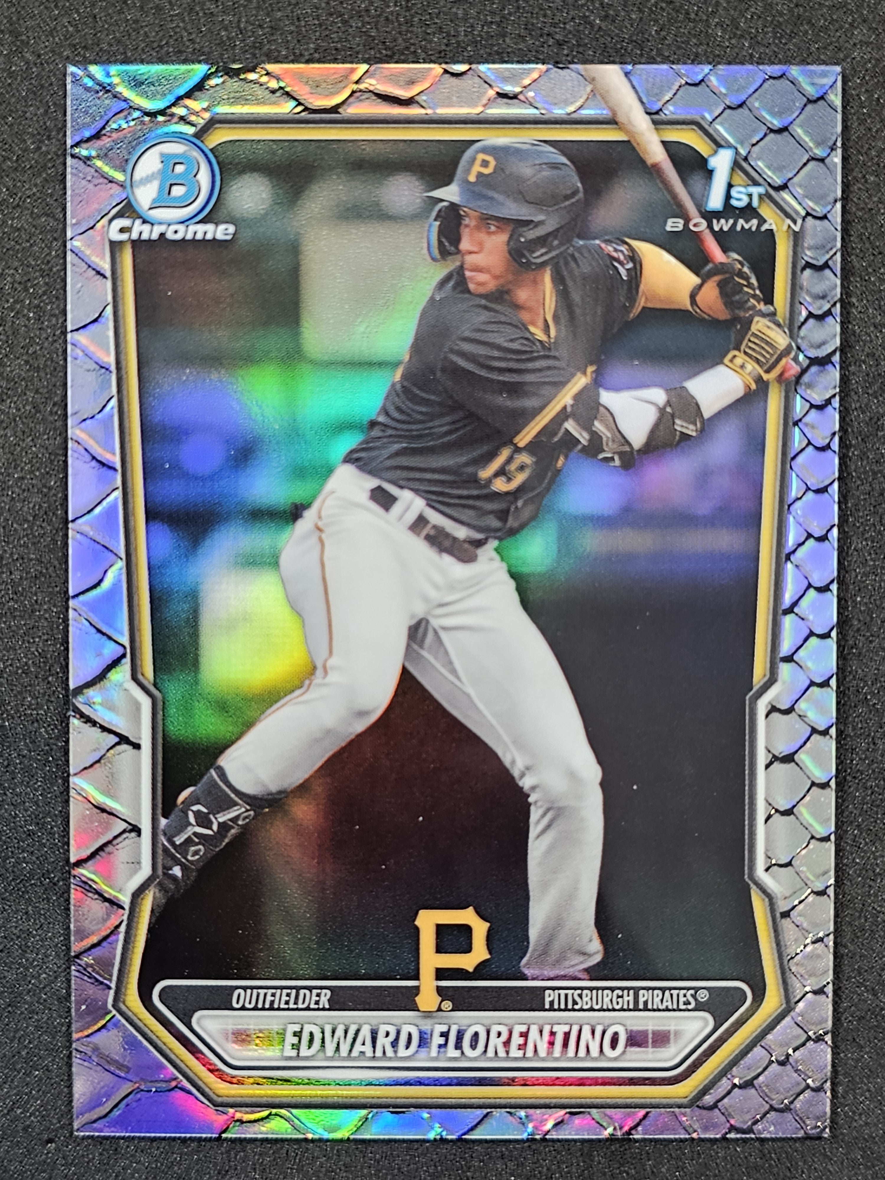 2026 Bowman #BCP-82 Edward Florentino Chrome Prospects Reptilian Refractor