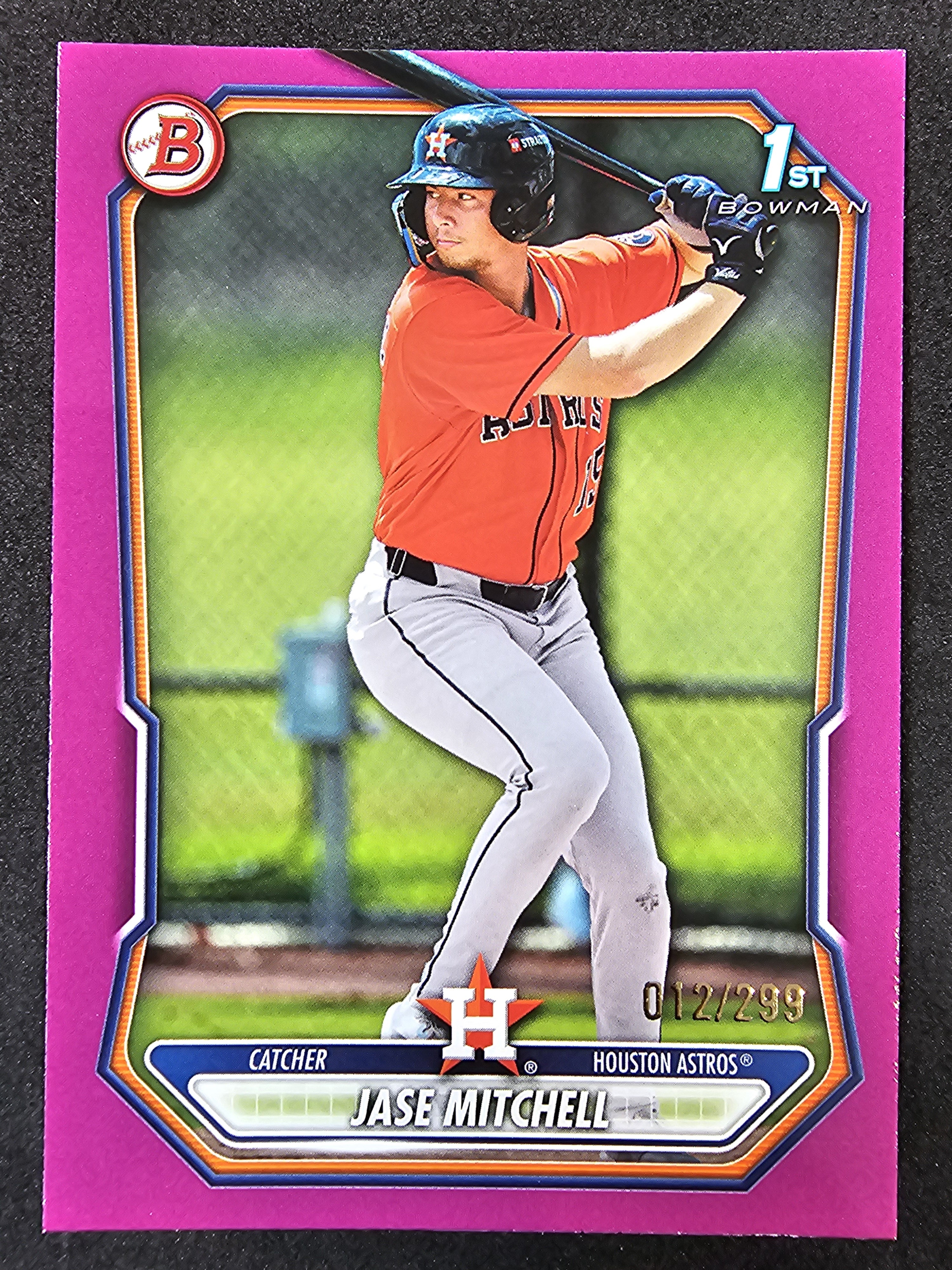 2026 Bowman #BP-12 Jase Mitchell Prospects Fuchsia #/299