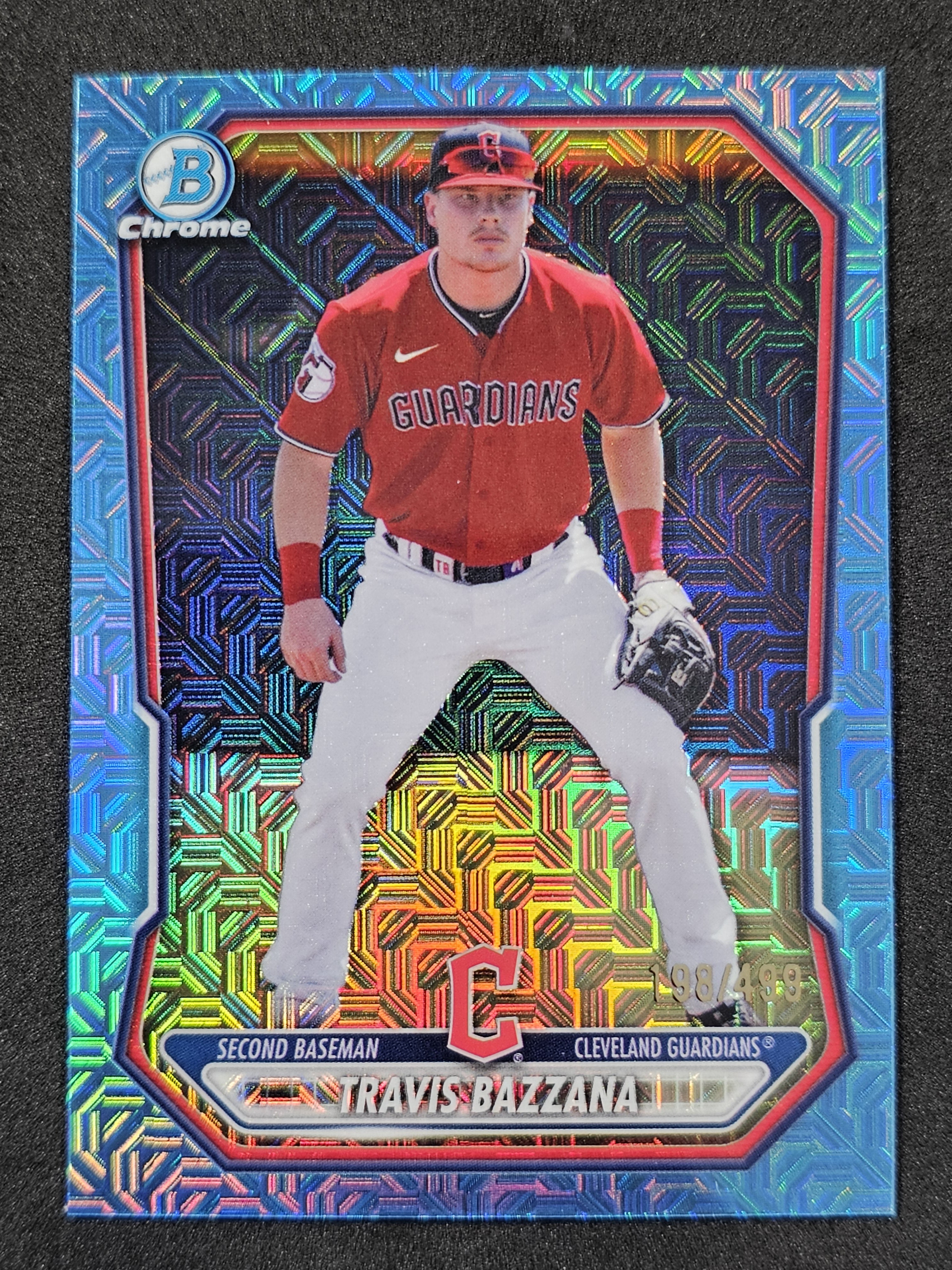 2026 Bowman #BCP-35 Travis Bazzana Chrome Mojo Sky Blue Refractor
