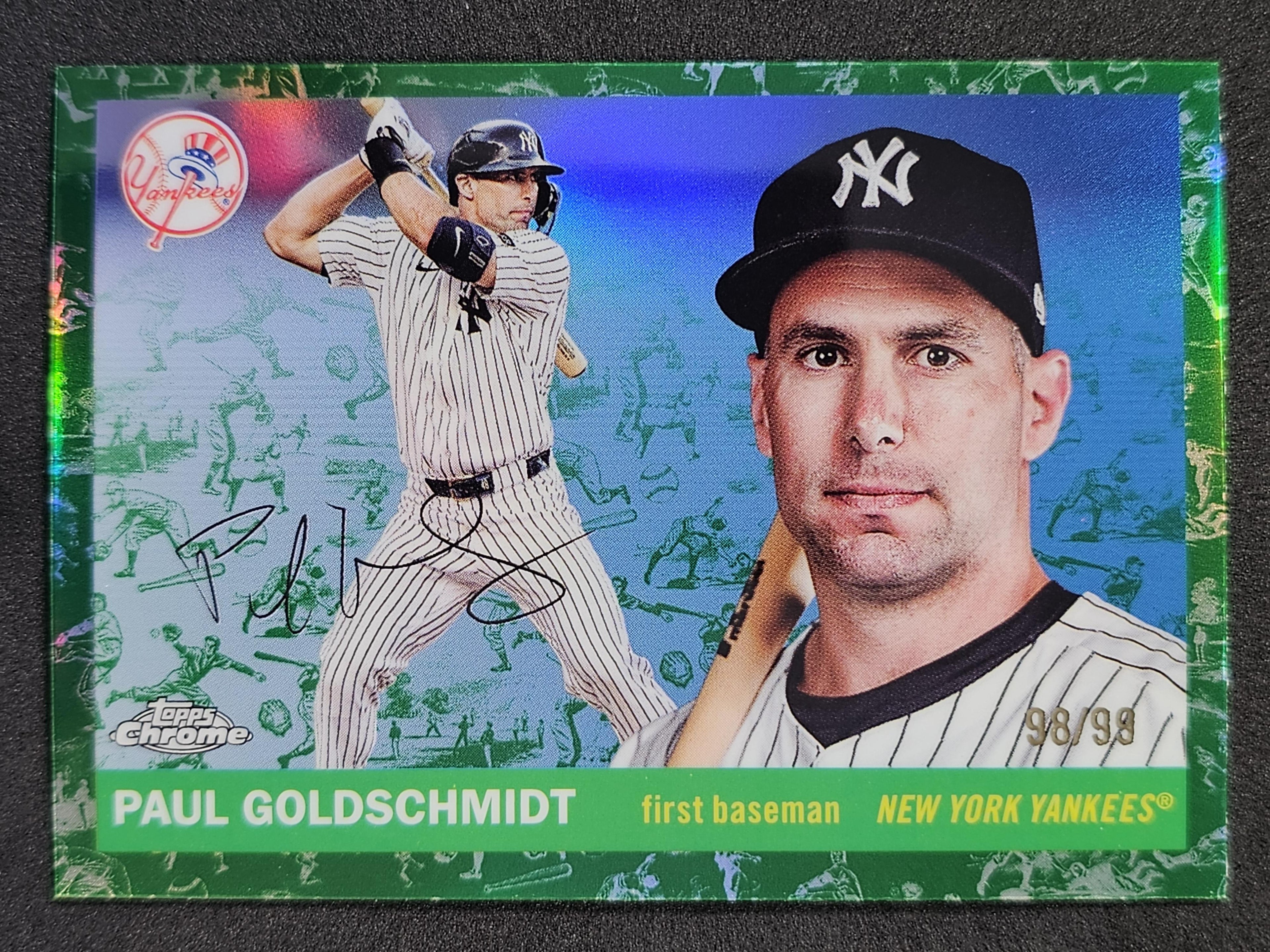 2025 Topps Chrome Platinum #206 Paul Goldschmidt Green Vibrations