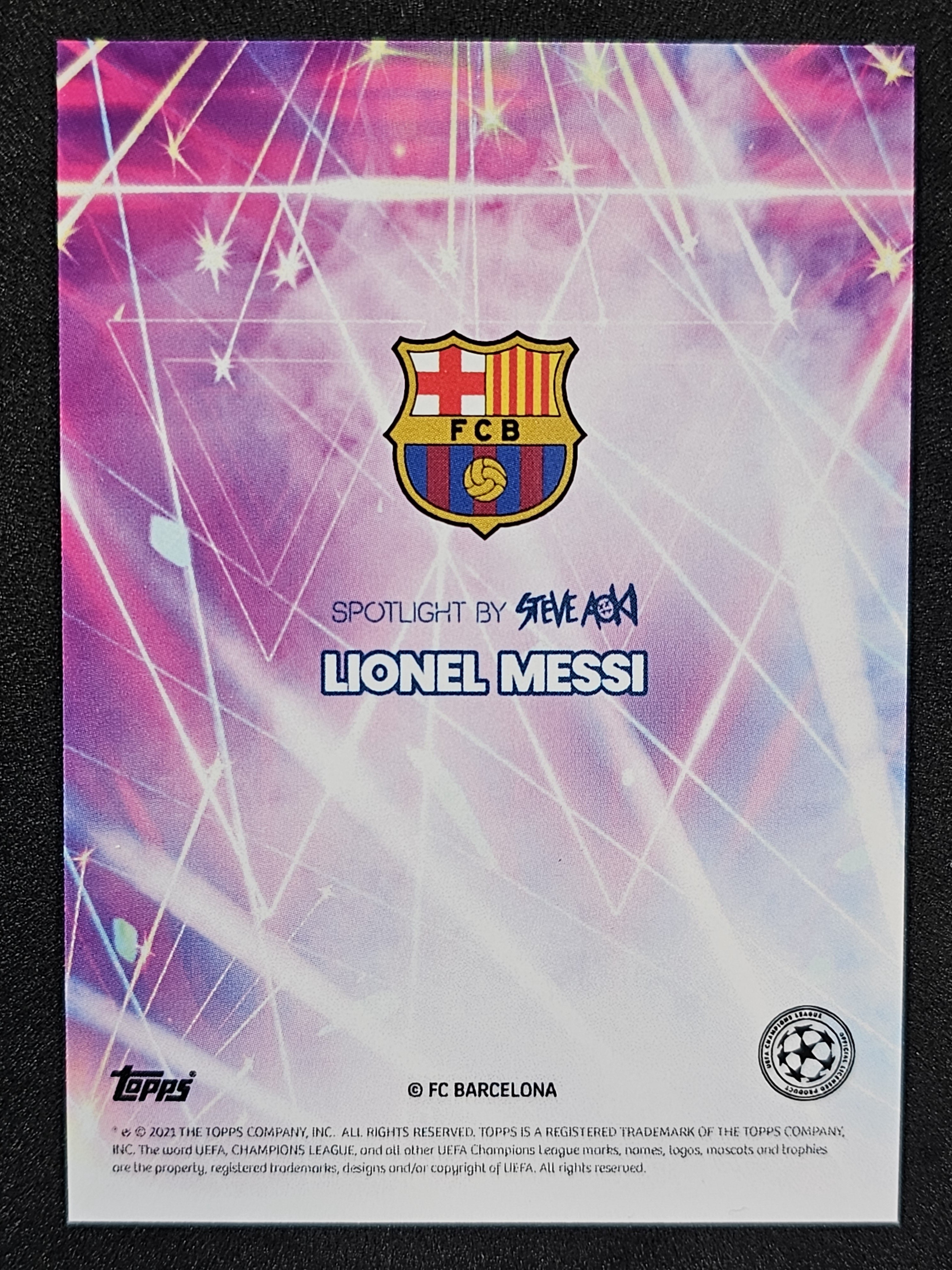 2021 Topps Football Festival by Steve Aoki UCL #NNO Lionel Messi