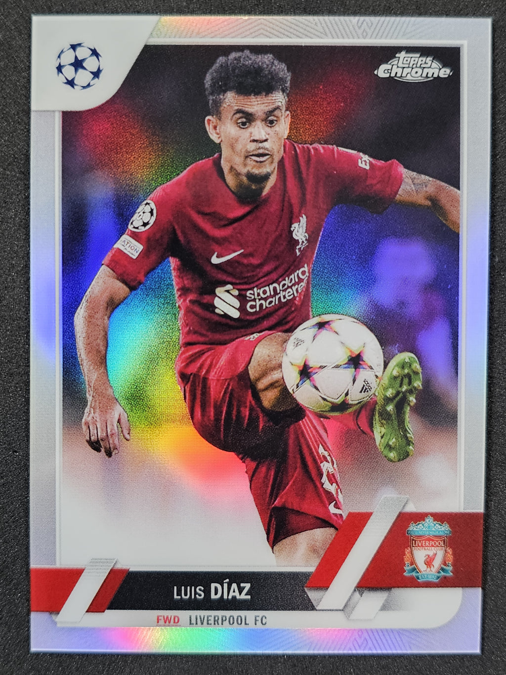 2022-23 Topps Chrome UEFA Club Competitions #199 Luis Díaz Refractor