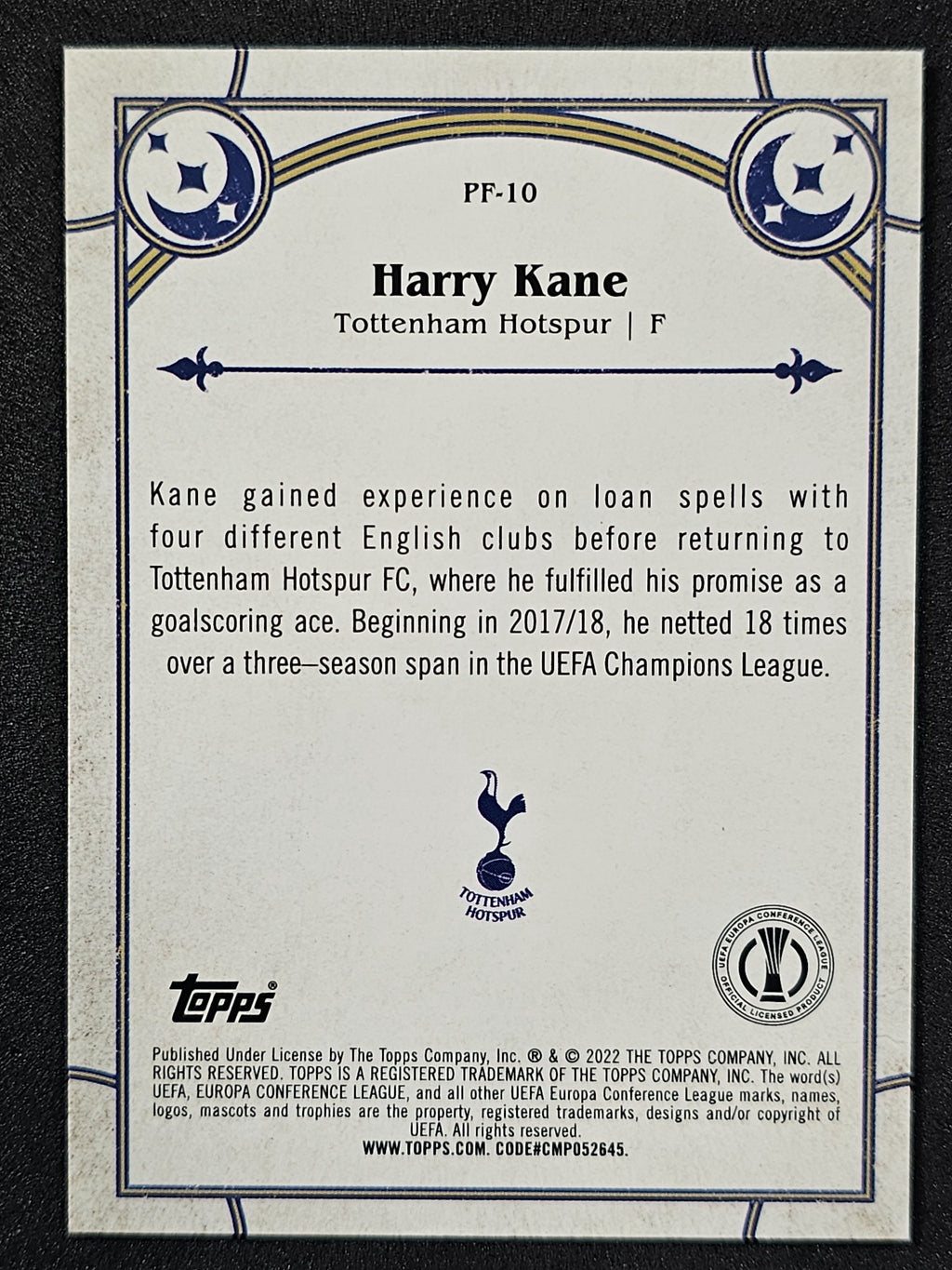 2021-22 Merlin UEFA Champions League #PF-10 Harry Kane Prophecy Fulfilled