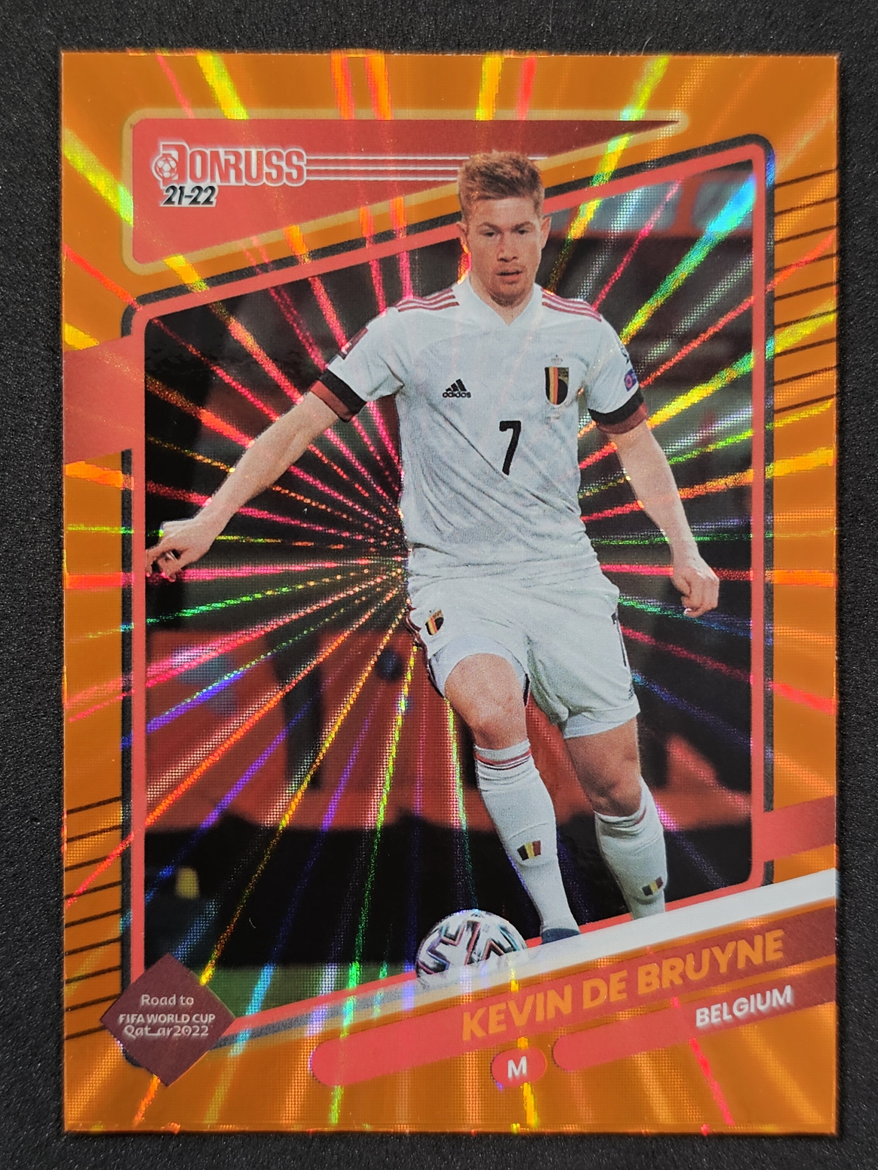 2021-22 Donruss #11 Kevin De Bruyne Holo Orange Laser