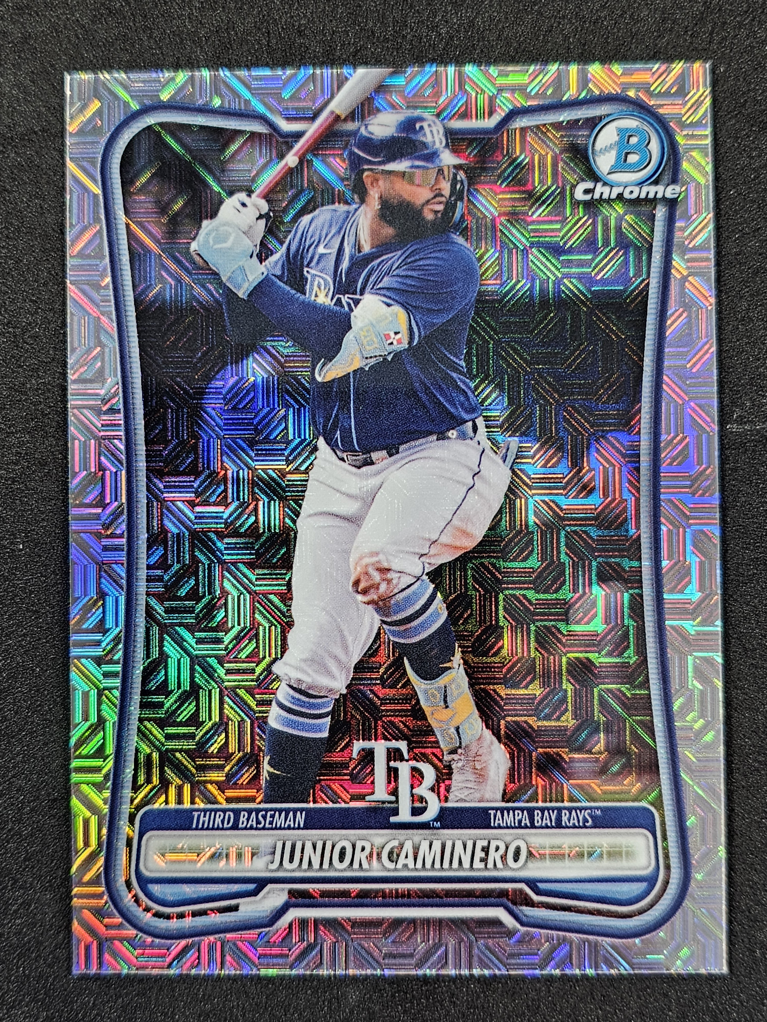 2026 Bowman #59 Junior Caminero Chrome Mojo Refractors