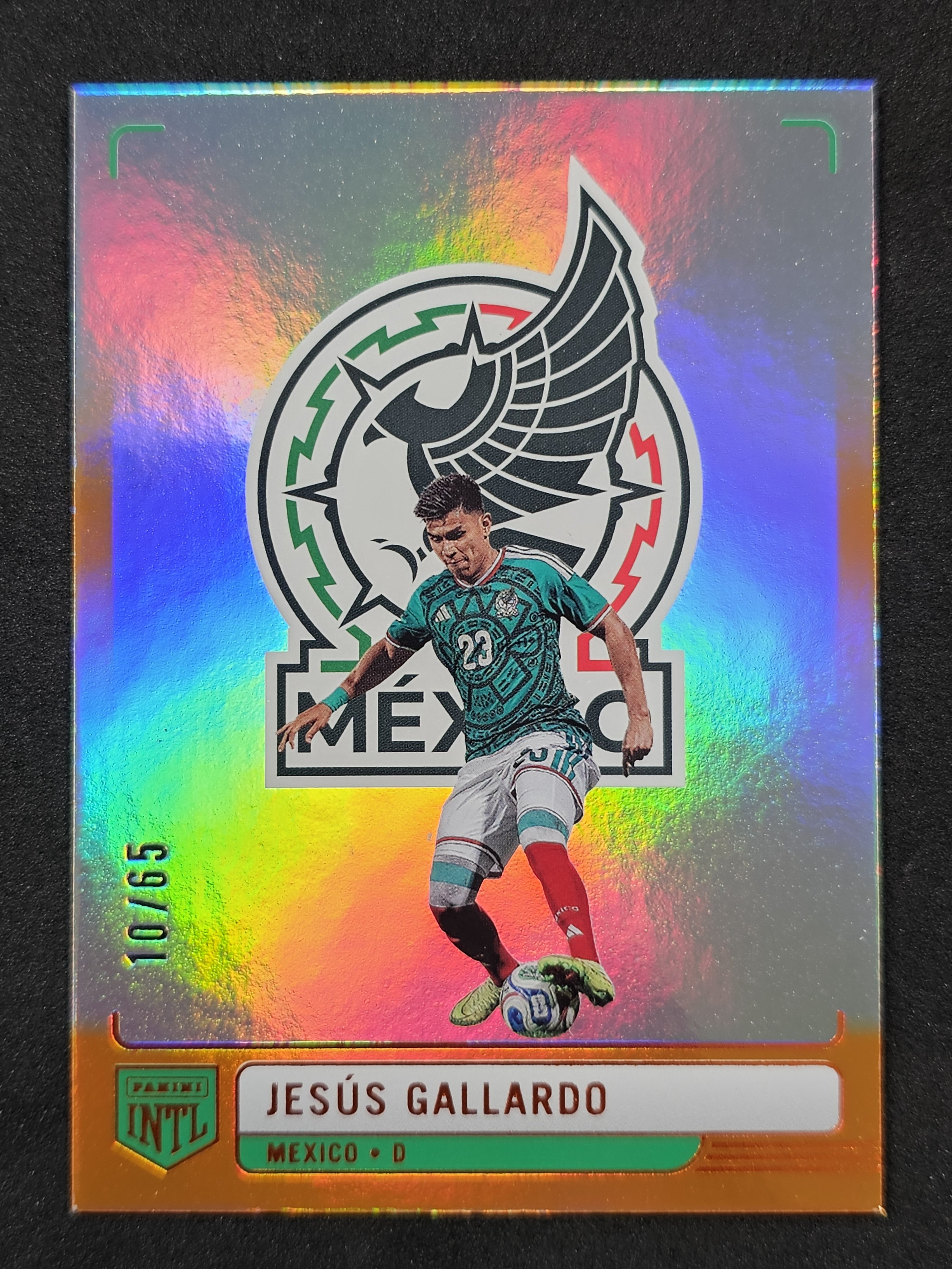2026 Panini Intl Mexico #2 Jesus Gallardo Aguil Orange /65