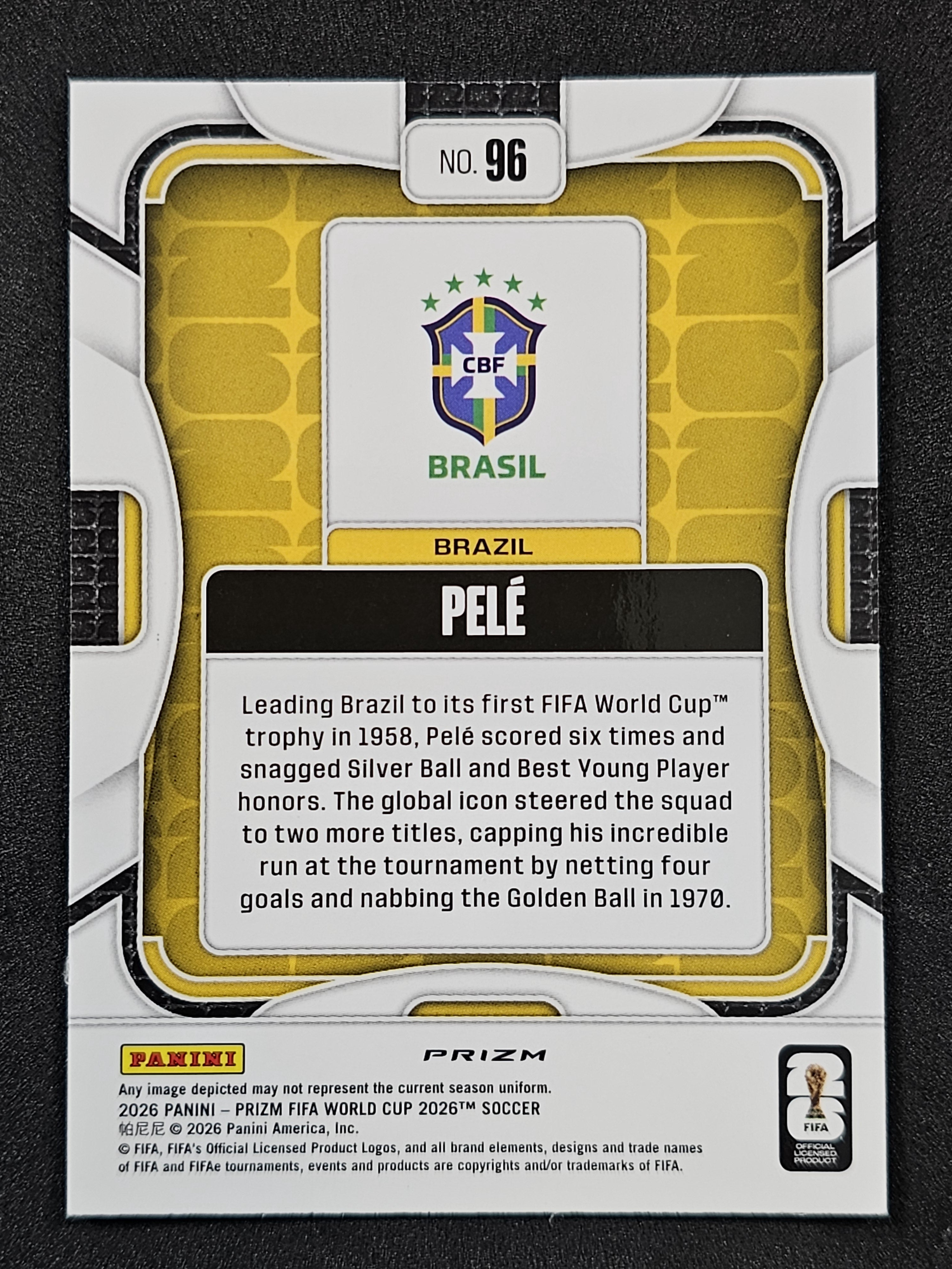 2026 Panini Prizm FIFA World Cup #96 Pele Wave