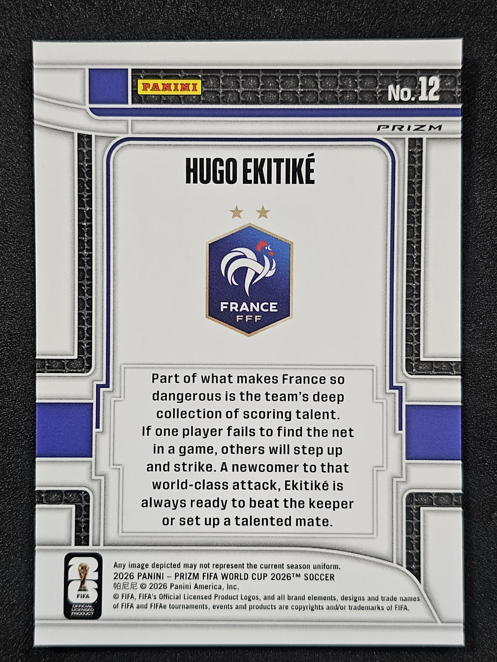 2026 Panini Prizm FIFA World Cup #12 Hugo Ekitike Scorers Club