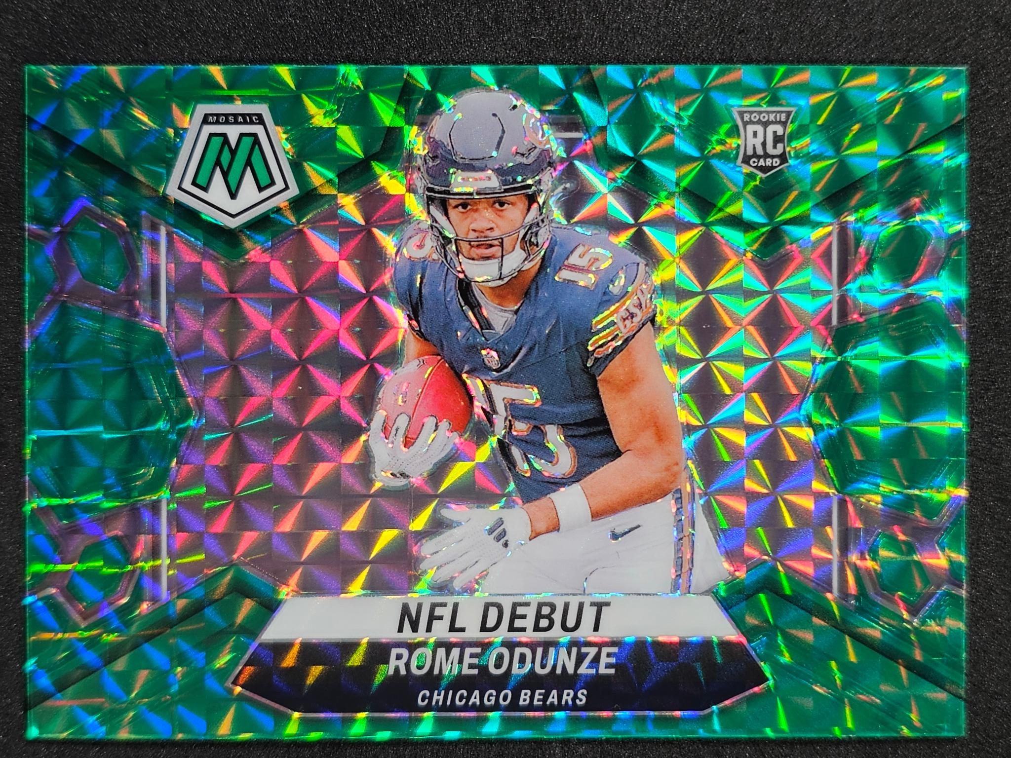 2024 Panini Mosaic #281 Rome Odunze Mosaic Green