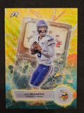 2025 Topps Resurgence #VT-20 J.J. McCarthy Voltaic Yellow Surge Refractor #/225