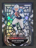2024 Panini Obsidian #9 Deion Sanders Black Stained Glass