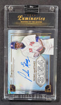 2024 Topps Luminaries - Masters of the Mound Auto Black #MOM-PM Pedro Martinez