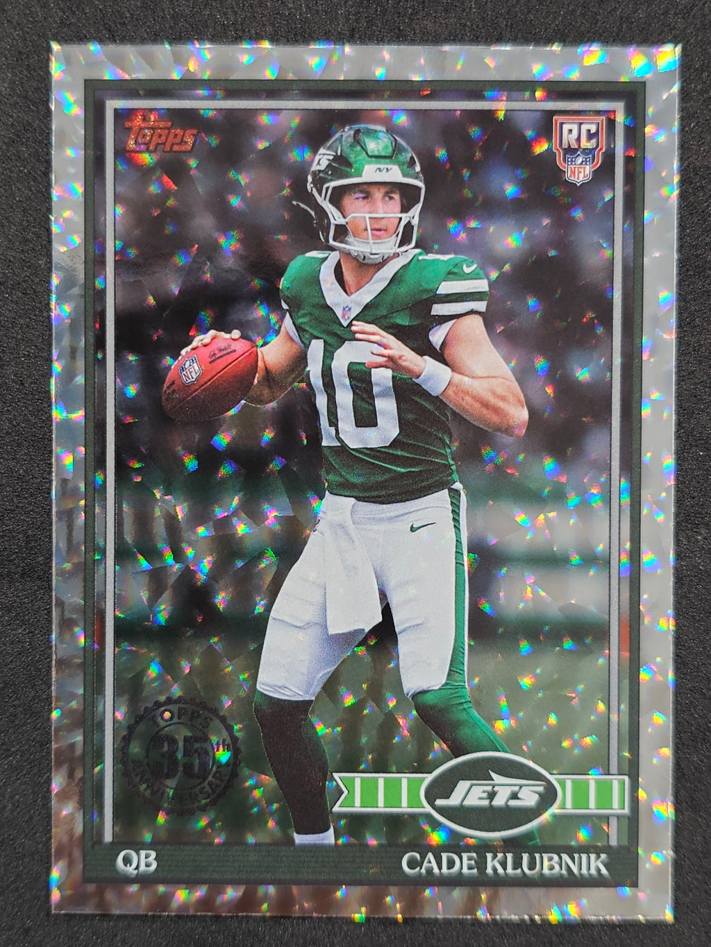 2026 Topps Flagship #91TR-6 Cade Klubnik 1991 Topps Football Rookies Crackle