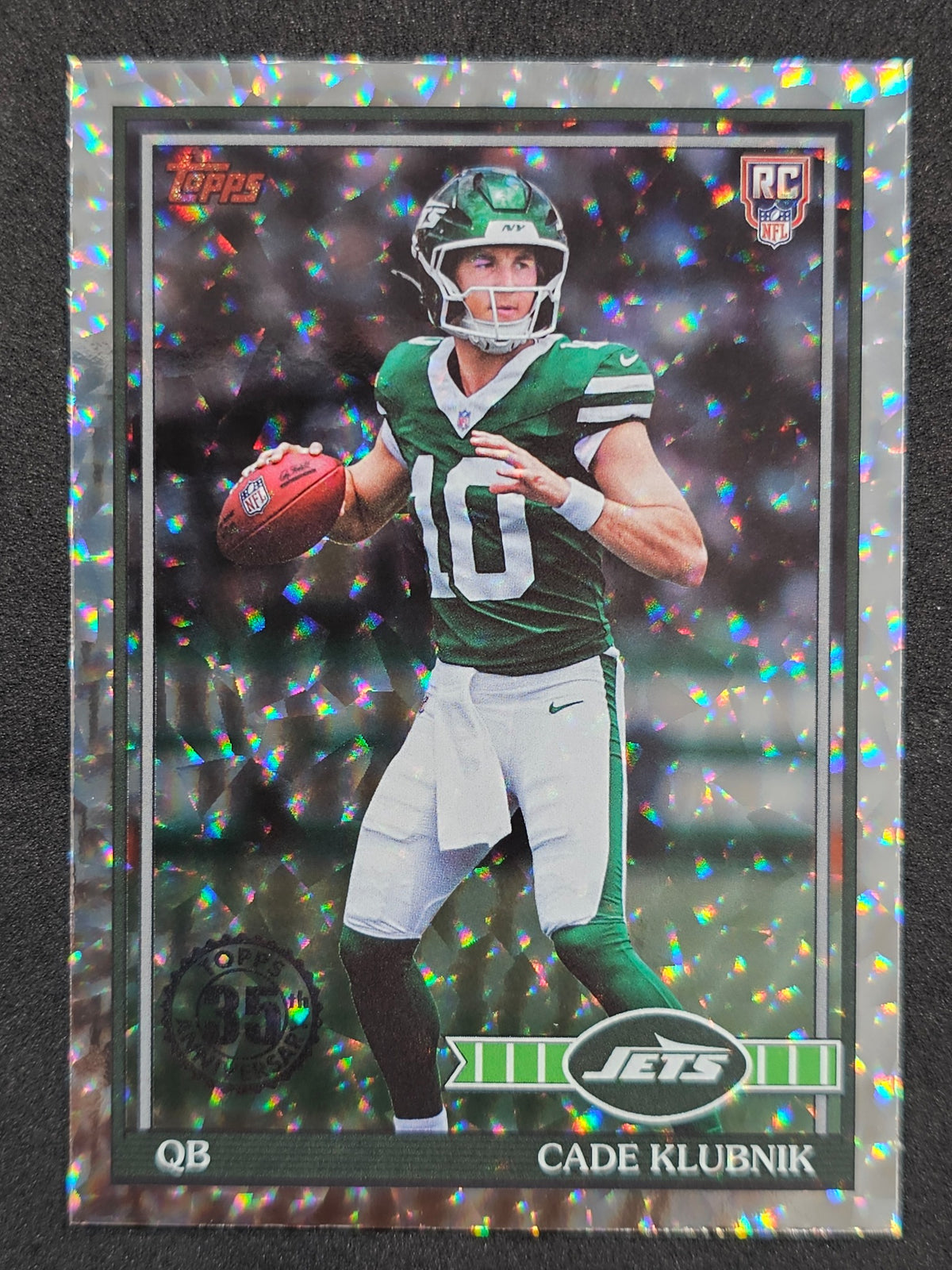 2026 Topps Flagship #91TR-6 Cade Klubnik 1991 Topps Football Rookies Crackle