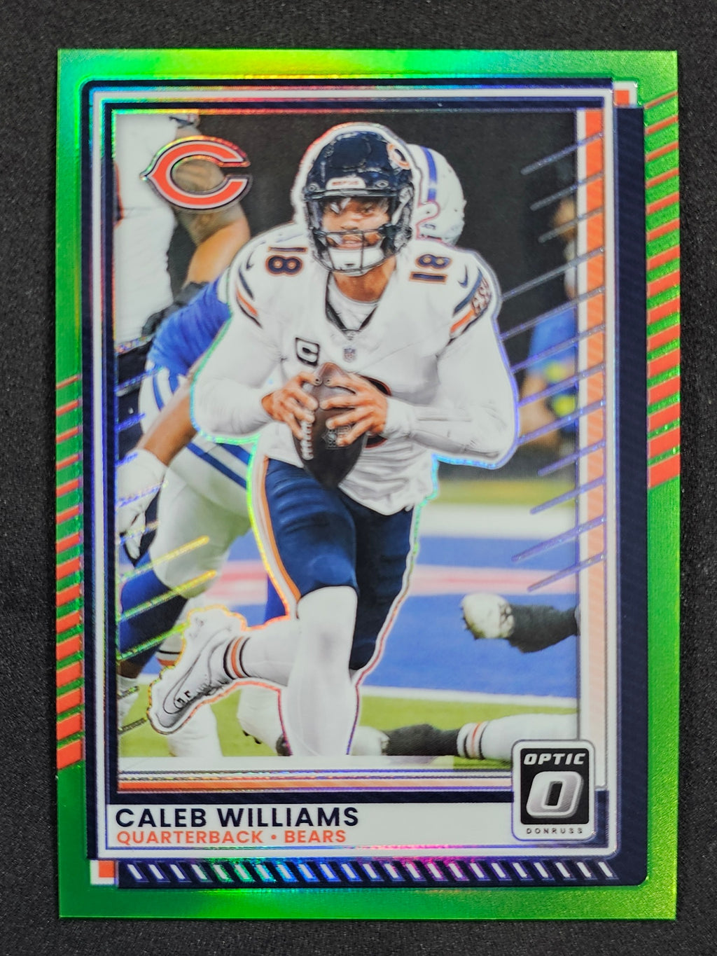 2025 Donruss Optic #8 Caleb Williams Neon Green #/199