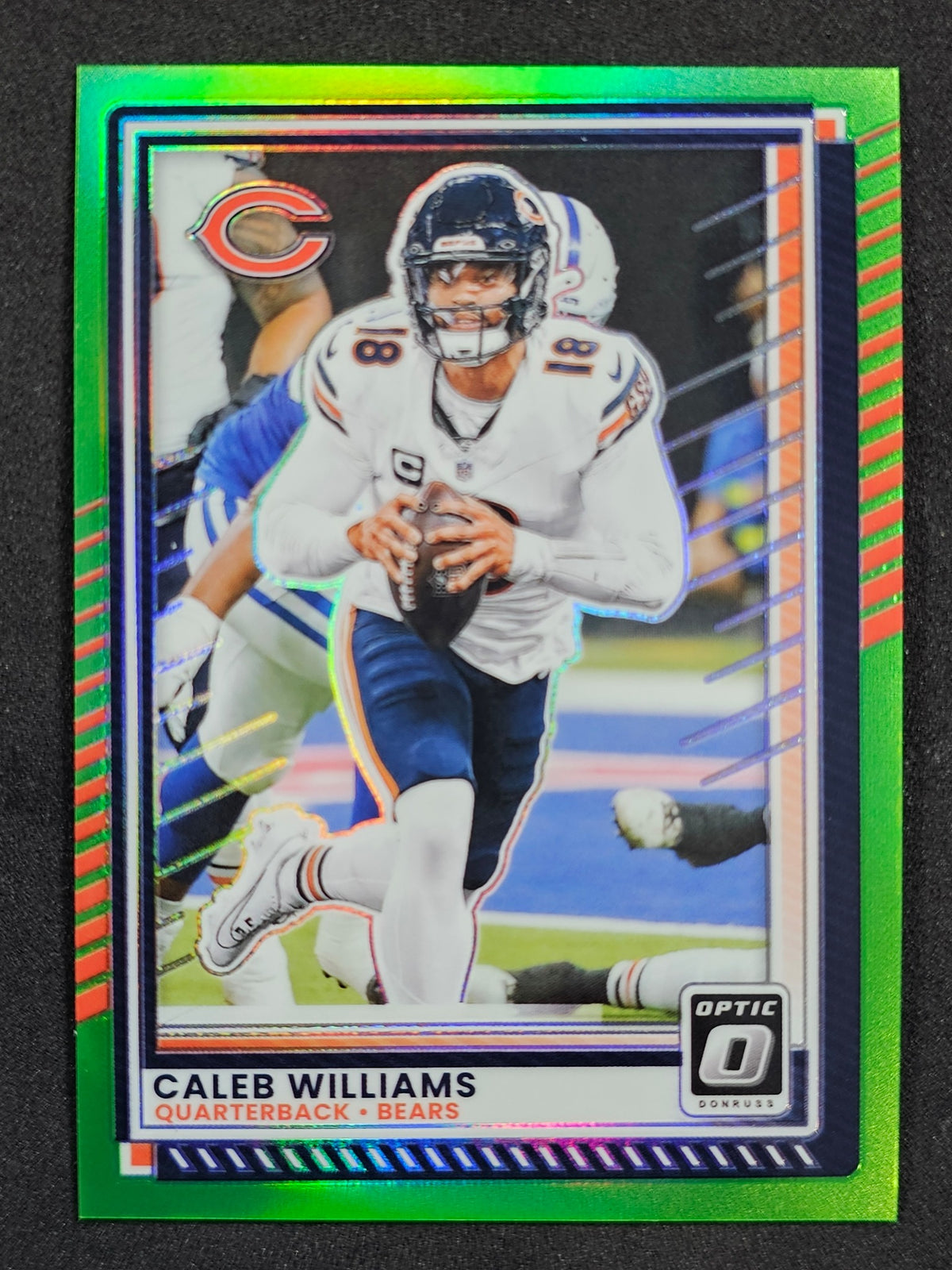 2025 Donruss Optic #8 Caleb Williams Neon Green #/199