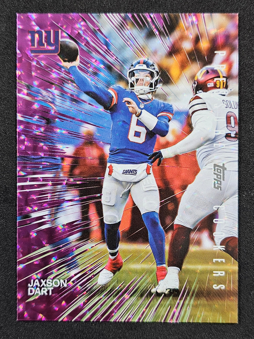 2026 Topps Flagship #PC-3 Jaxson Dart Pressure Cookers Pink Crackle