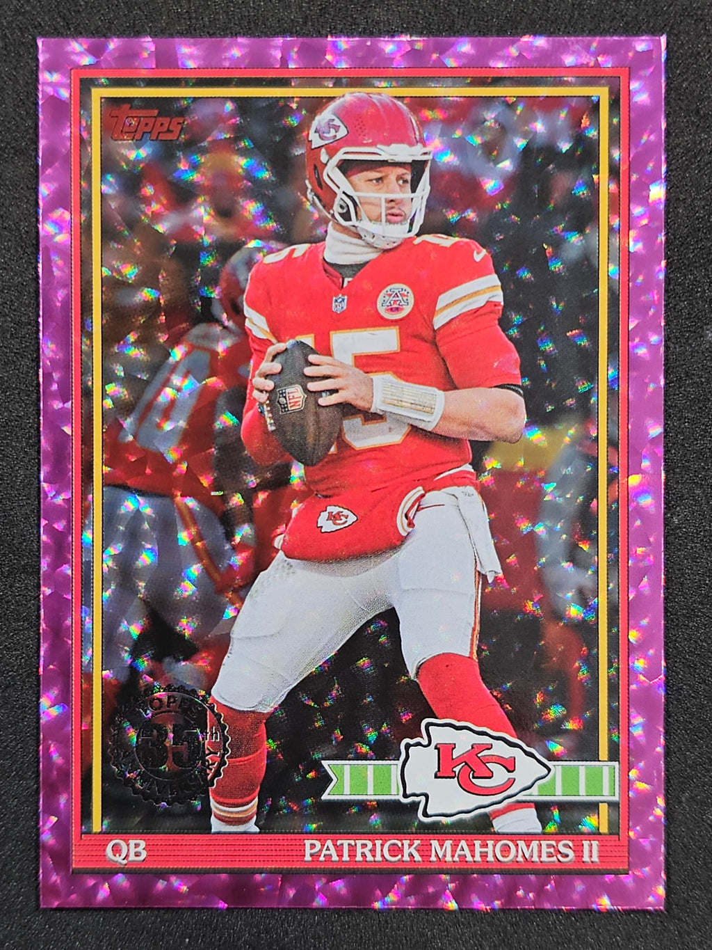 2026 Topps Flagship #91TF-13 Patrick Mahomes II 1991 Topps Football Pink Crackle